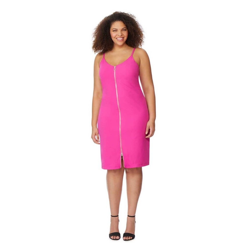 Rebel Wilson Front Zipper Closure Dress